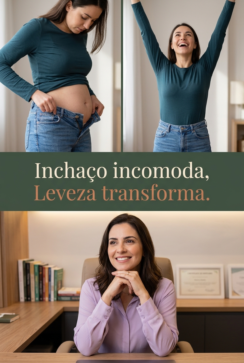 Adeus Inchaço na Menopausa